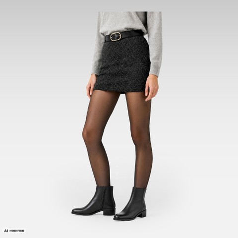 Bottines &agrave; talon bas CAMEXIA FEMME Noir - image number 1 | GEOX