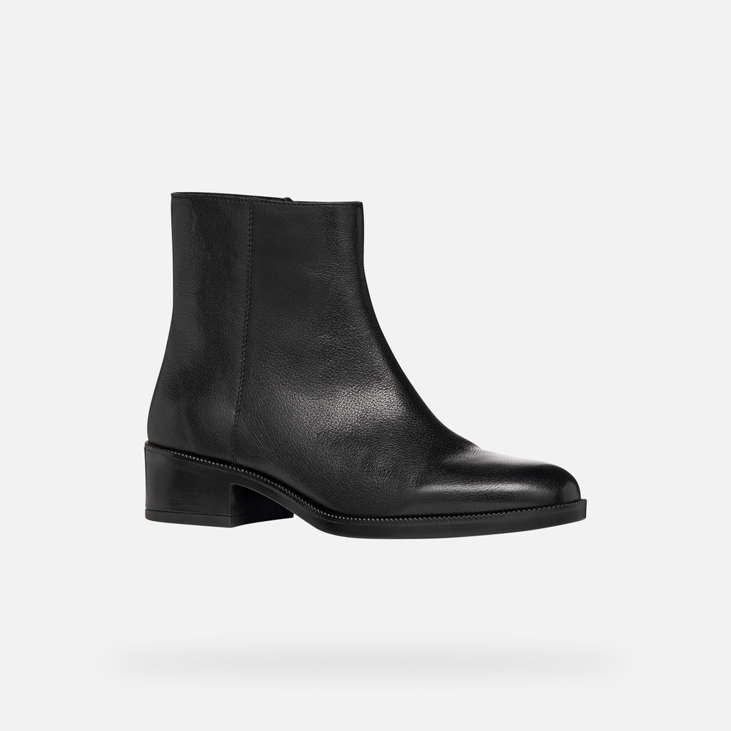 Low heel ankle boots CAMEXIA WOMAN Black - image number 2 | GEOX