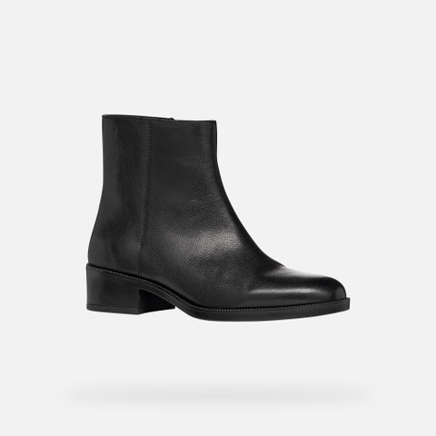 Low heel ankle boots CAMEXIA WOMAN Black - image number 2 | GEOX
