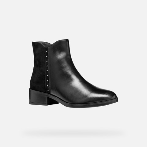Low heel ankle boots CAMEXIA WOMAN Black - image number 2 | GEOX