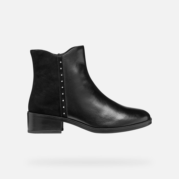 Low heel ankle boots CAMEXIA WOMAN Black | GEOX