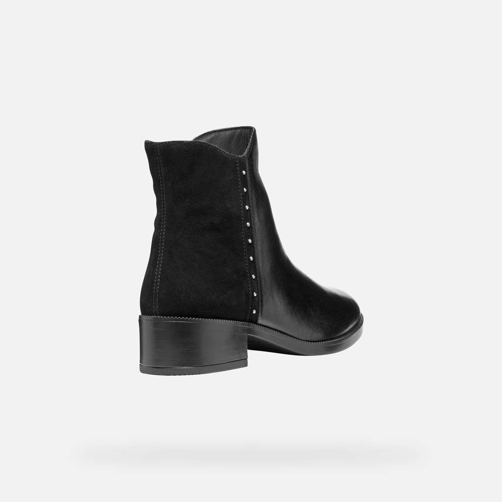 Low heel ankle boots CAMEXIA WOMAN Black - image number 4 | GEOX