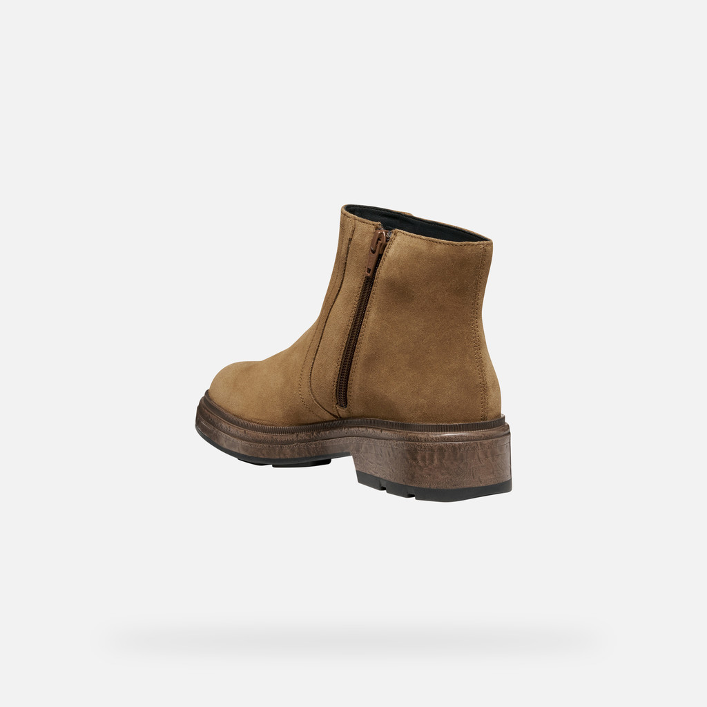 Biker ankle boots SWELEN WOMAN Mud - image number 3 | GEOX