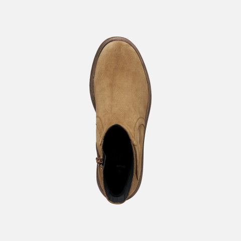 Biker ankle boots SWELEN WOMAN Mud - image number 5 | GEOX