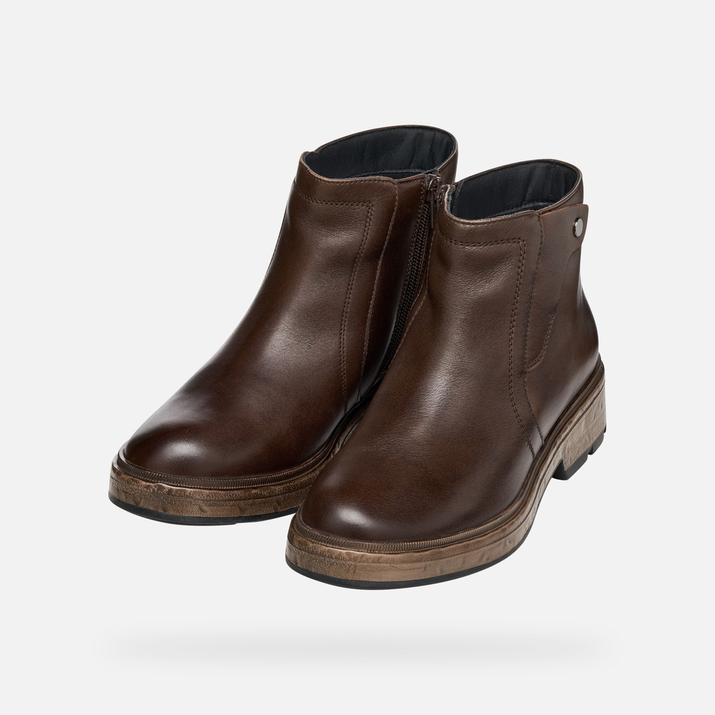 Biker ankle boots SWELEN WOMAN Dark Brown - image number 8 | GEOX