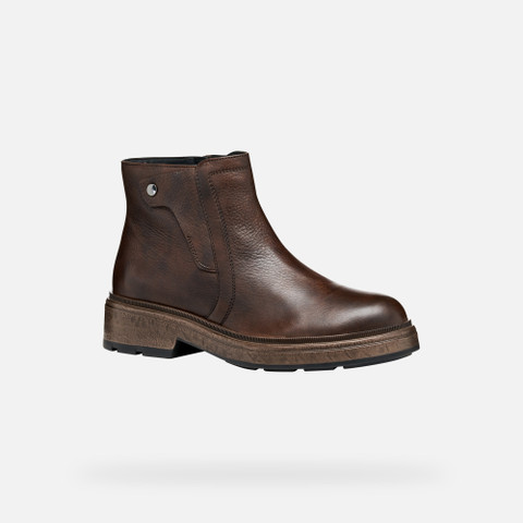 Biker ankle boots SWELEN WOMAN Dark Brown - image number 2 | GEOX