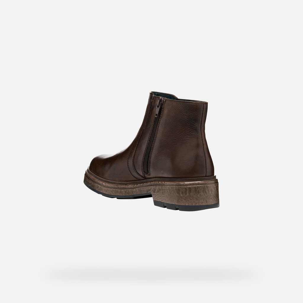 Biker ankle boots SWELEN WOMAN Dark Brown - image number 3 | GEOX