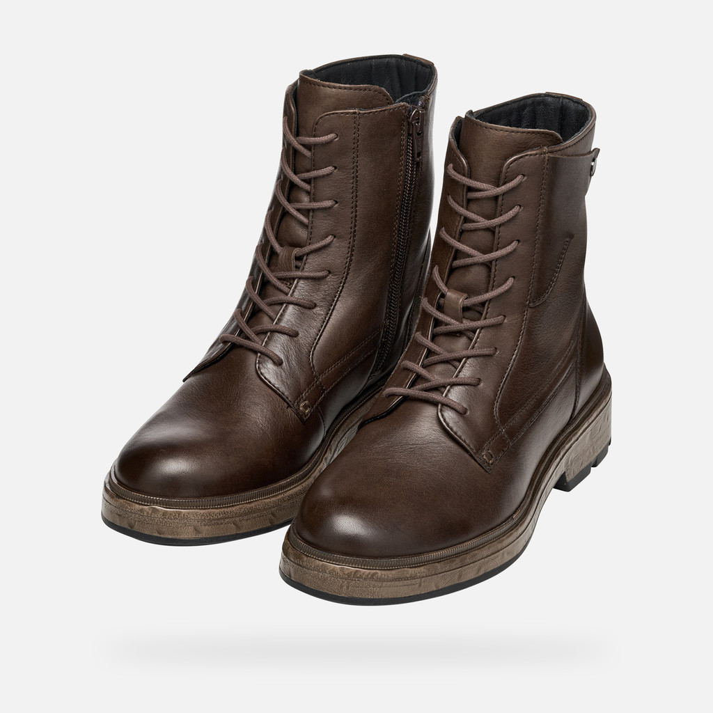 Biker ankle boots SWELEN WOMAN Dark Brown - image number 8 | GEOX