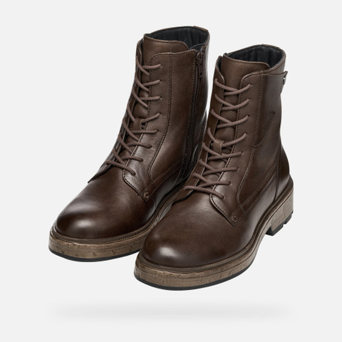 Biker ankle boots SWELEN WOMAN Dark Brown - image number 8 | GEOX