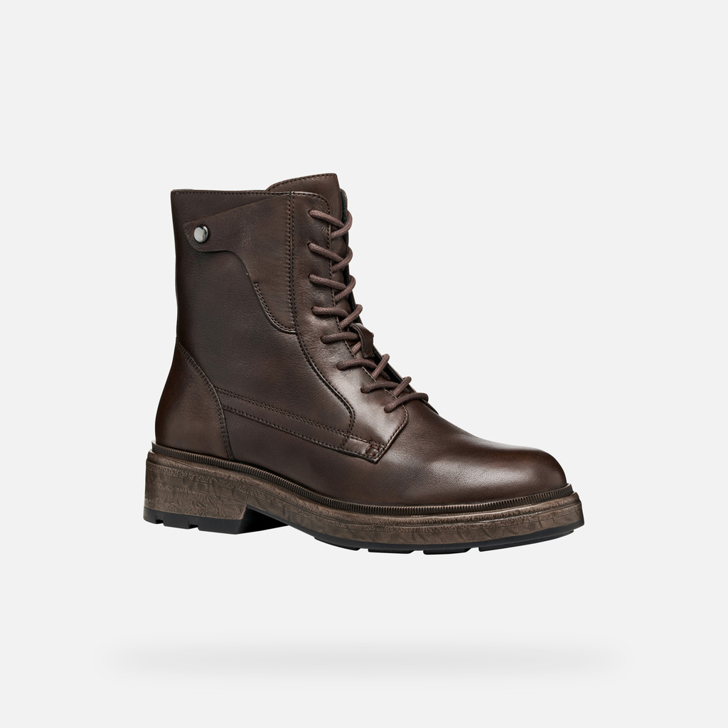 Biker ankle boots SWELEN WOMAN Dark Brown - image number 2 | GEOX