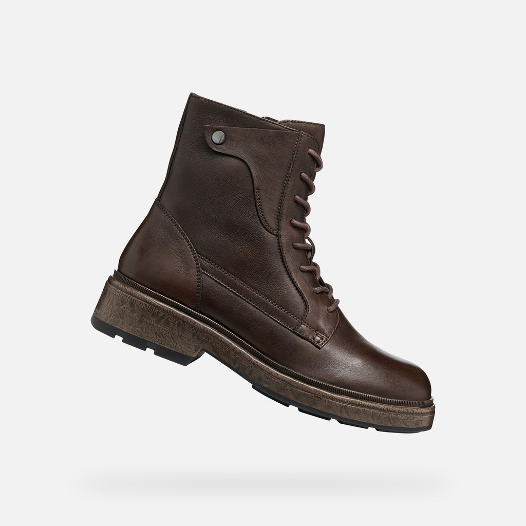 Biker ankle boots SWELEN WOMAN Dark Brown - image number 0 | GEOX