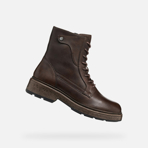 Biker ankle boots SWELEN WOMAN Dark Brown - image number 0 | GEOX