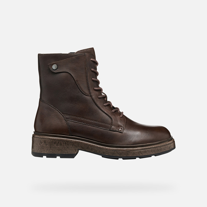 Biker ankle boots SWELEN WOMAN Dark Brown | GEOX