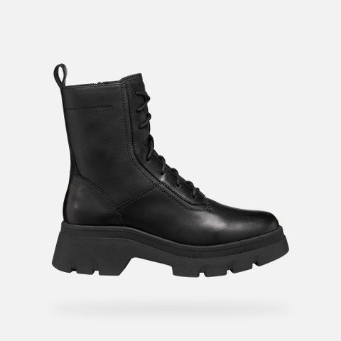 Combat boots PLUETTE WOMAN Black - image number 1 | GEOX