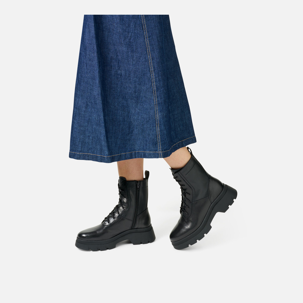 Combat boots PLUETTE WOMAN Black - image number 1 | GEOX