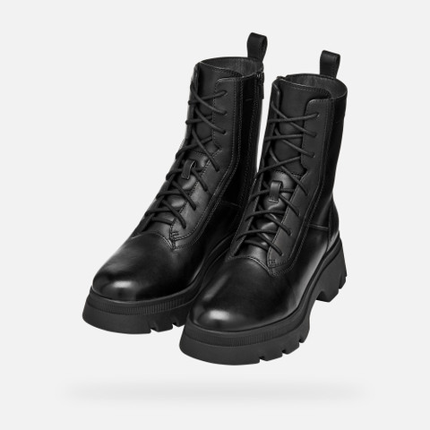 Combat boots PLUETTE WOMAN Black - image number 8 | GEOX