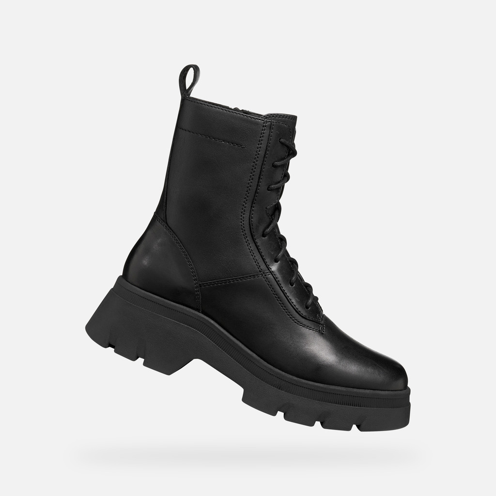 Combat boots PLUETTE WOMAN Black - image number 0 | GEOX