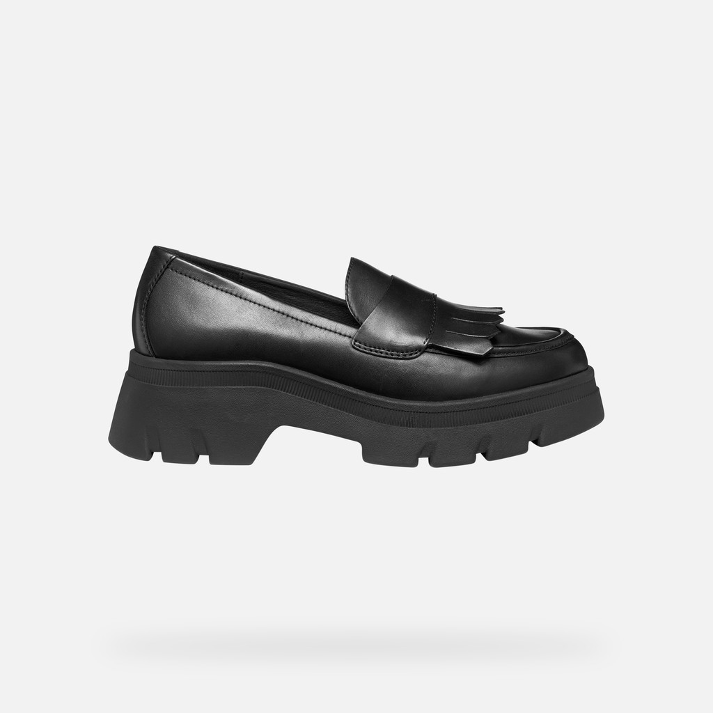 Platform loafers PLUETTE WOMAN Black - image number 2 | GEOX