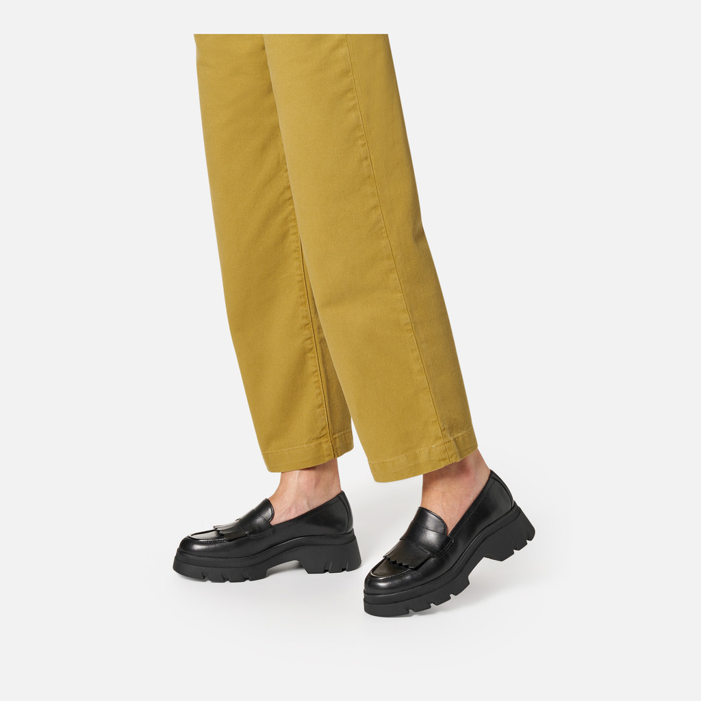 Platform loafers PLUETTE WOMAN Black - image number 1 | GEOX