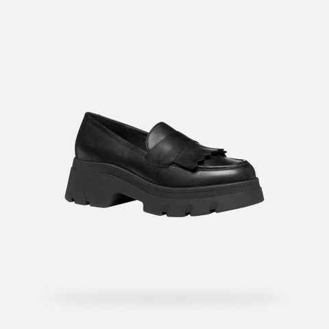 Platform loafers PLUETTE WOMAN Black - image number 3 | GEOX