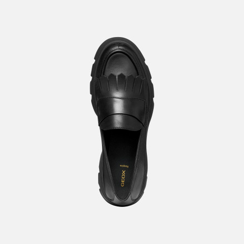 Platform loafers PLUETTE WOMAN Black - image number 6 | GEOX