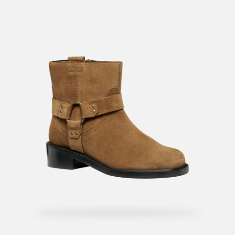 Biker ankle boots NALVIA WOMAN Mud - image number 2 | GEOX