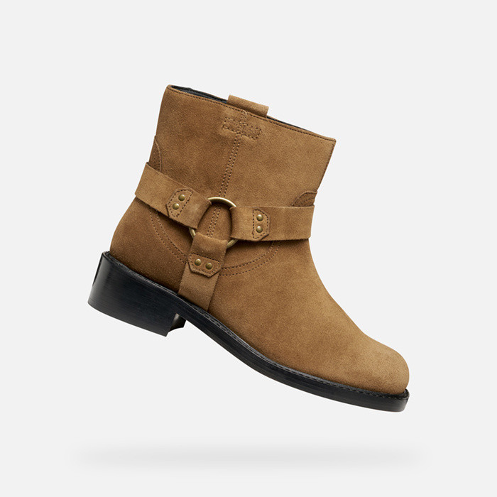 Biker ankle boots NALVIA WOMAN Mud | GEOX