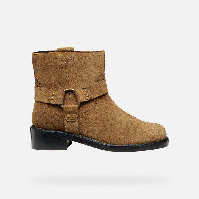 Biker ankle boots NALVIA WOMAN Mud | GEOX