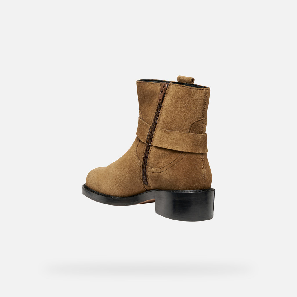 Biker ankle boots NALVIA WOMAN Mud - image number 3 | GEOX