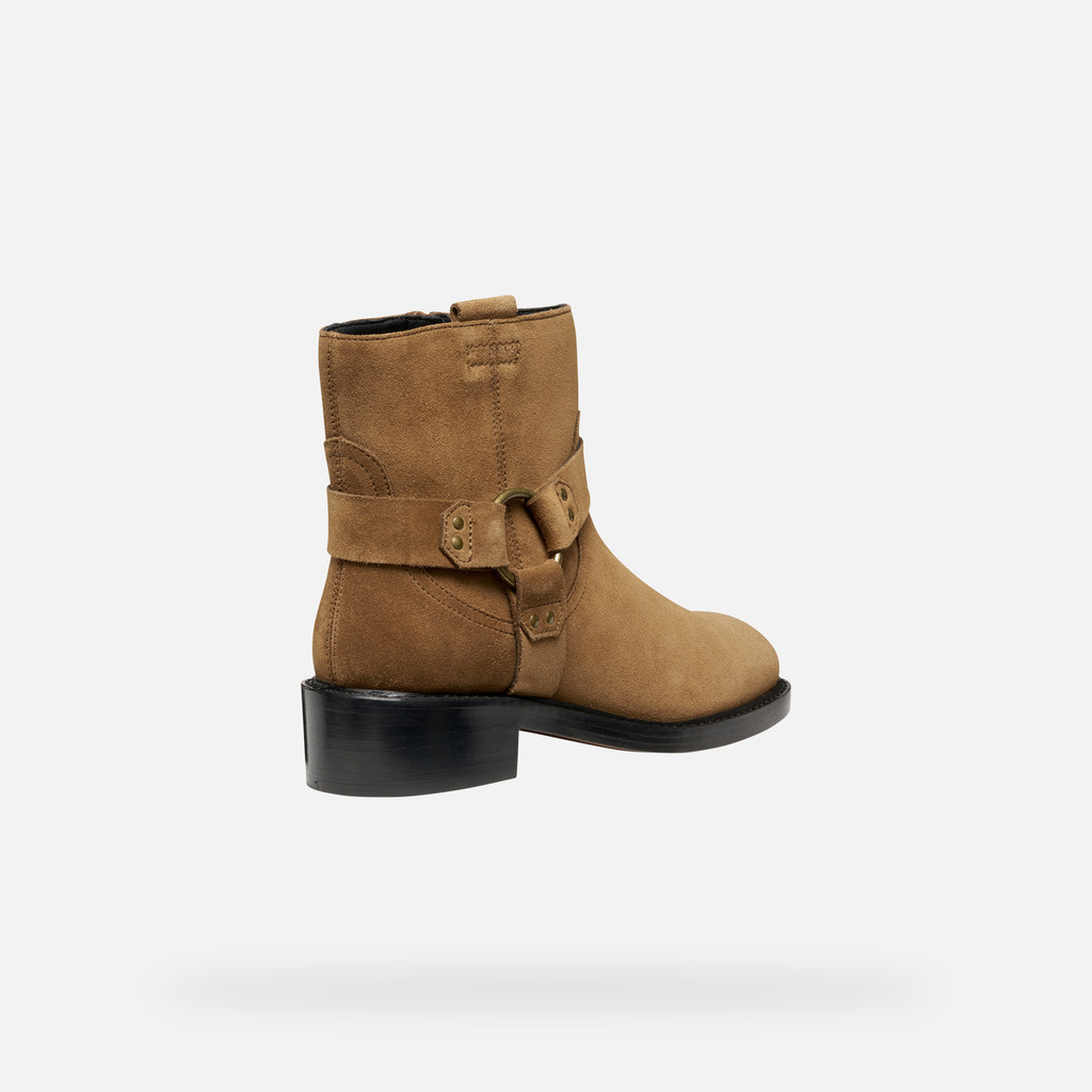 Biker ankle boots NALVIA WOMAN Mud - image number 4 | GEOX