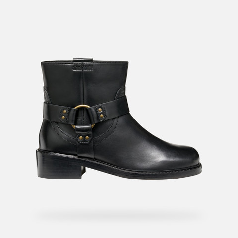 Biker ankle boots NALVIA WOMAN Black - image number 1 | GEOX