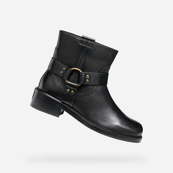 Biker ankle boots NALVIA WOMAN Black | GEOX