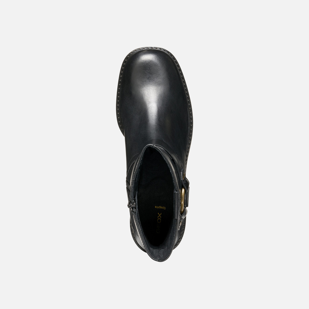 Biker ankle boots NALVIA WOMAN Black - image number 6 | GEOX