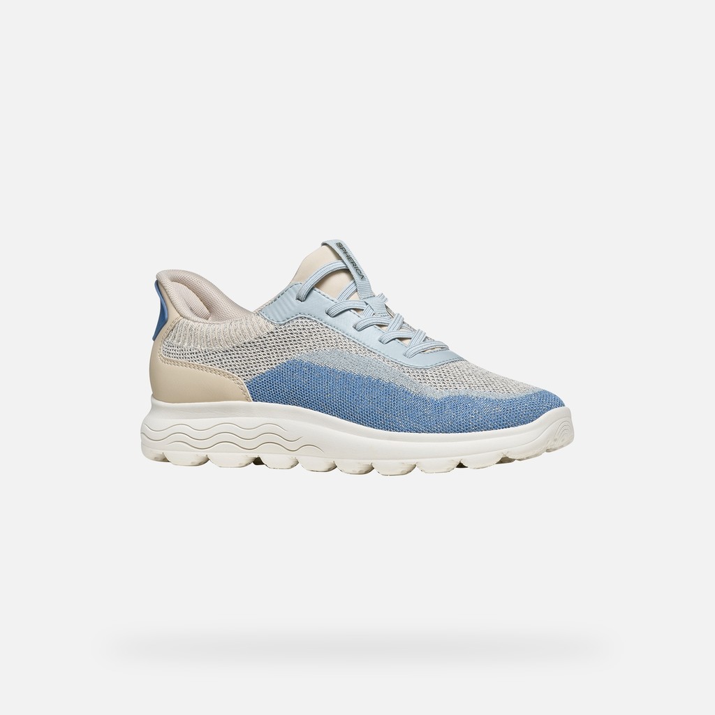Slip in sneakers SPHERICA PLUS WOMAN Papyrus/Crystal - image number 2 | GEOX