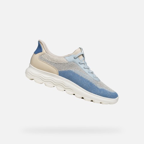 Slip in sneakers SPHERICA PLUS WOMAN Papyrus/Crystal | GEOX