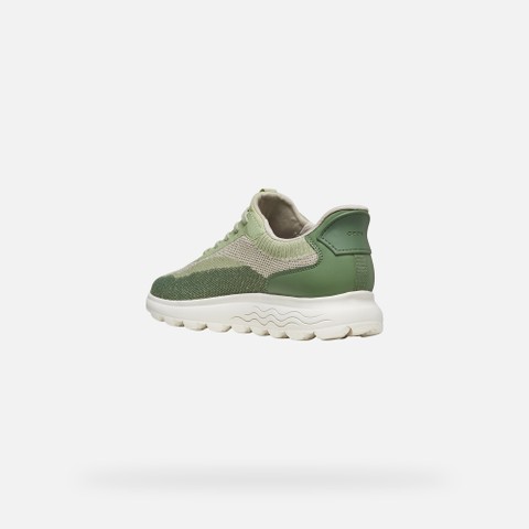 Slip in sneakers SPHERICA PLUS WOMAN Papyrus/Olive - image number 3 | GEOX