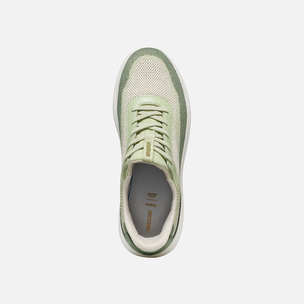 Slip in sneakers SPHERICA PLUS WOMAN Papyrus/Olive - image number 5 | GEOX
