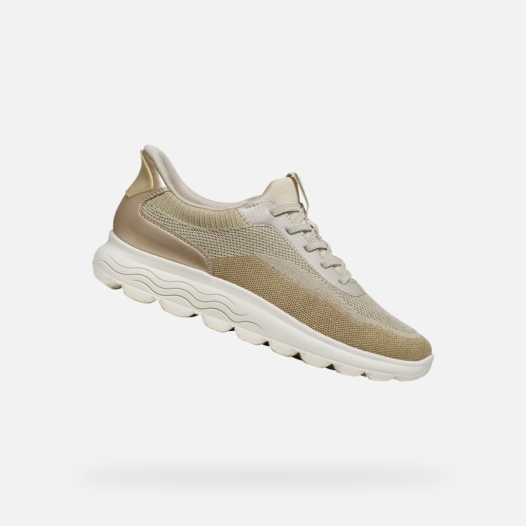 Slip in sneakers SPHERICA PLUS WOMAN Light sand/Light gold - image number 0 | GEOX