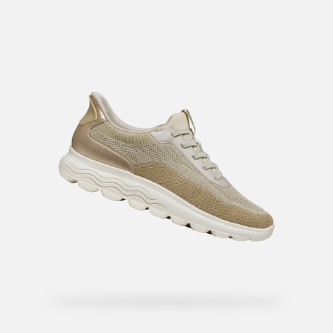 Slip in sneakers SPHERICA PLUS WOMAN Light sand/Light gold | GEOX
