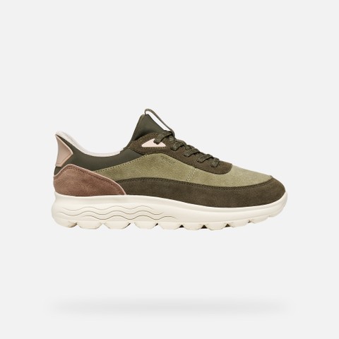 Slip in sneakers SPHERICA PLUS WOMAN Sage/Military - image number 1 | GEOX