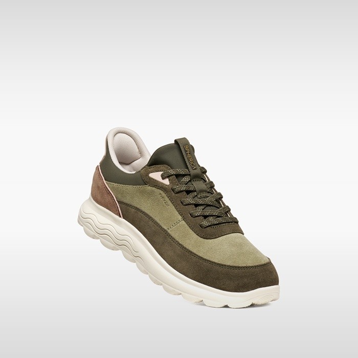 Slip in sneakers SPHERICA PLUS WOMAN Sage/Military | GEOX