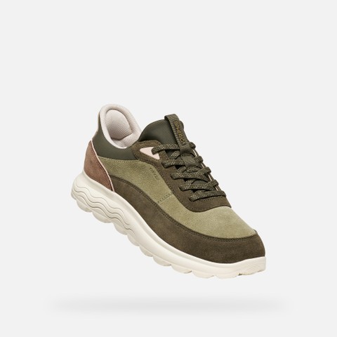 Slip in sneakers SPHERICA PLUS WOMAN Sage/Military - image number 4 | GEOX