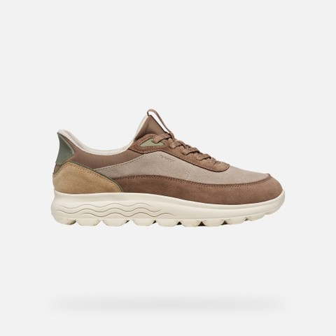 Slip in sneakers SPHERICA PLUS WOMAN Beige/Light Brown - image number 1 | GEOX