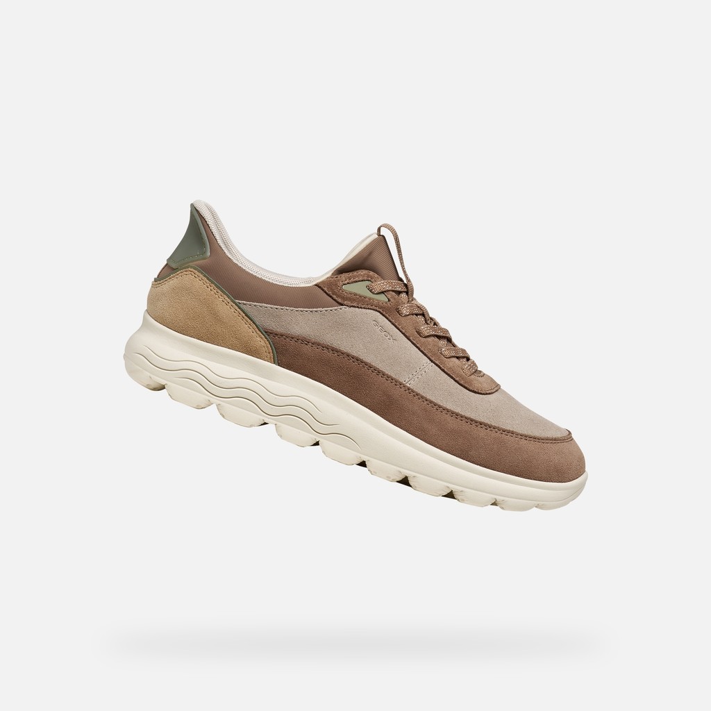 Slip in sneakers SPHERICA PLUS WOMAN Beige/Light Brown - image number 0 | GEOX
