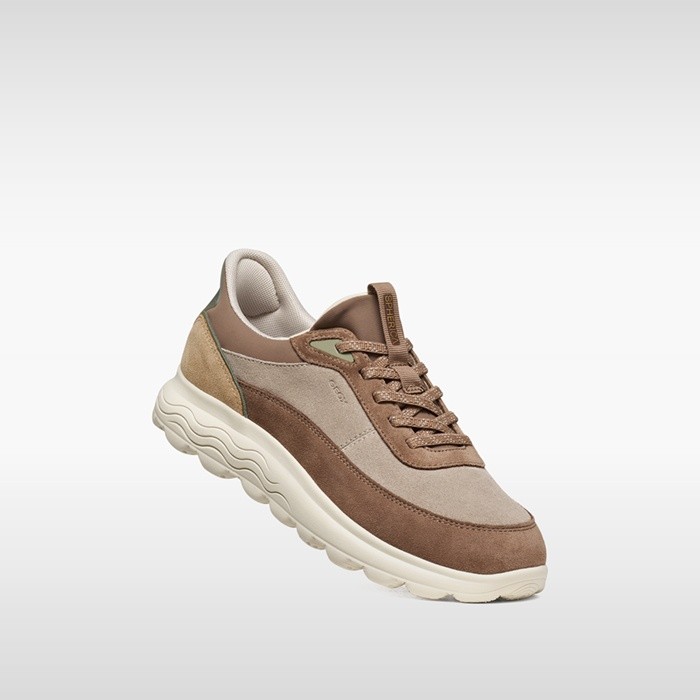Slip in sneakers SPHERICA PLUS WOMAN Beige/Light Brown | GEOX