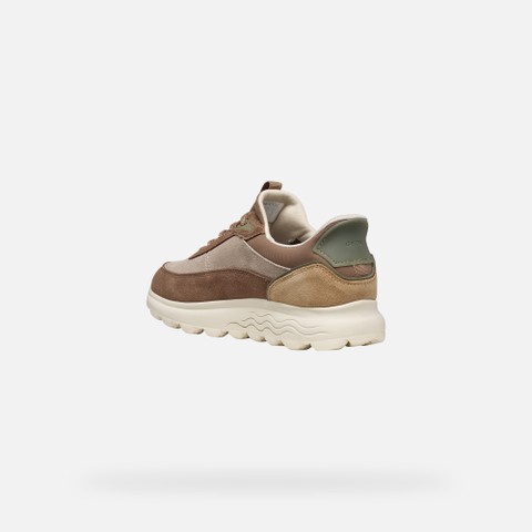 Slip in sneakers SPHERICA PLUS WOMAN Beige/Light Brown - image number 3 | GEOX