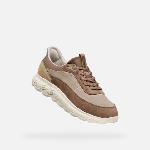 Slip in sneakers SPHERICA PLUS WOMAN Beige/Light Brown - image number 4 | GEOX