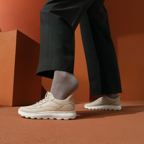 Slip in sneakers SPHERICA PLUS WOMAN Papyrus - image number 11 | GEOX