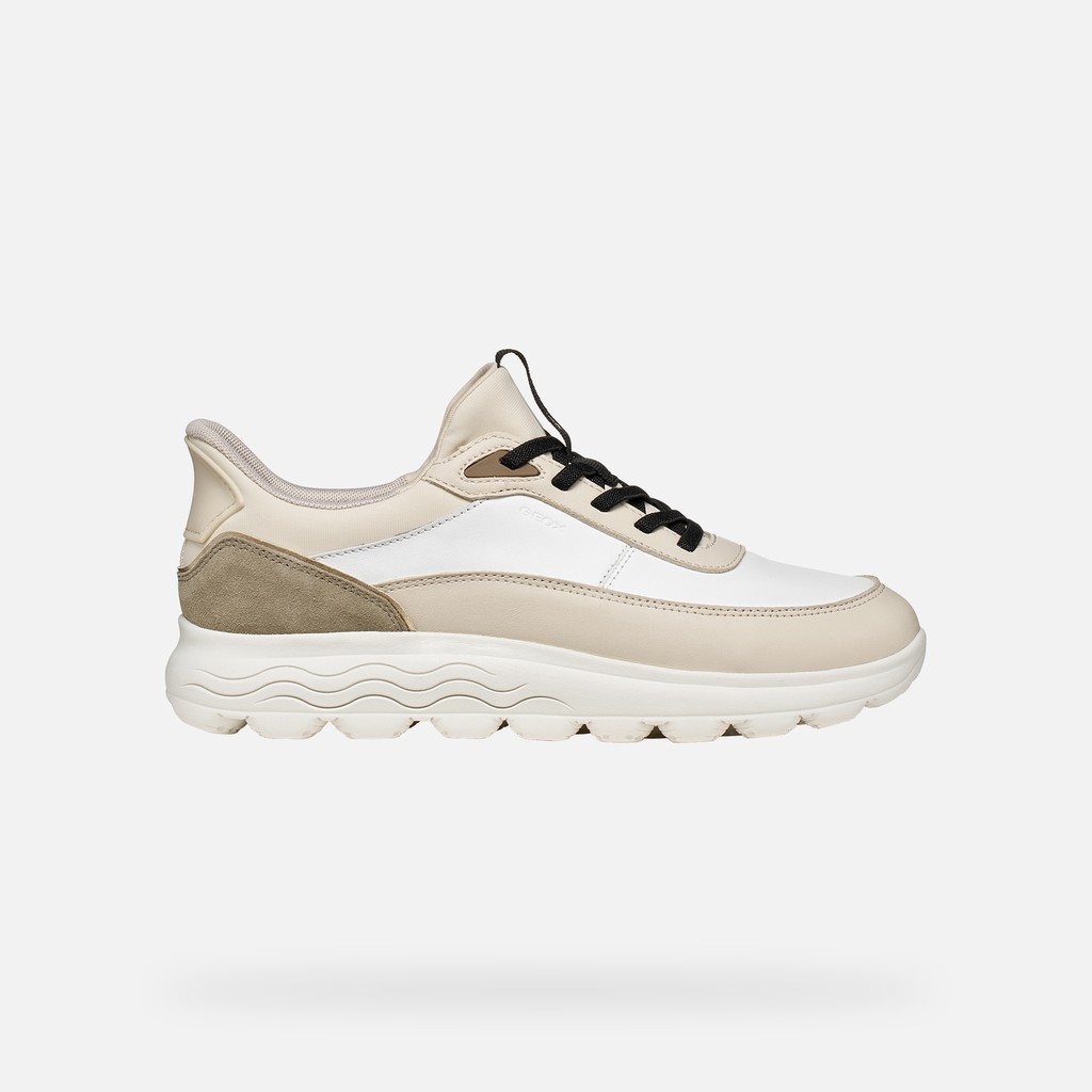 Slip in sneakers SPHERICA PLUS WOMAN White/Papyrus - image number 1 | GEOX