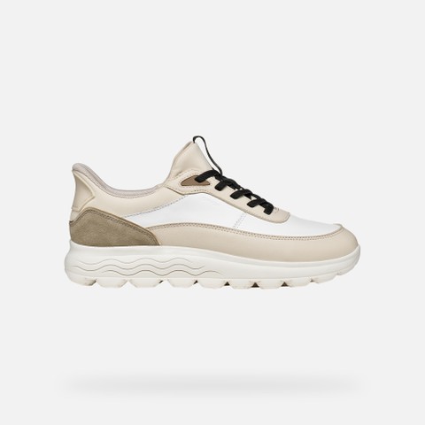 Slip in sneakers SPHERICA PLUS WOMAN White/Papyrus - image number 1 | GEOX